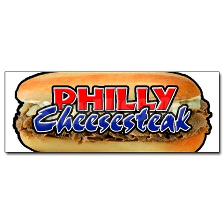 Amistad 24 in. Philly Cheese Steak Decal Sticker - Cheesesteak AM3936429